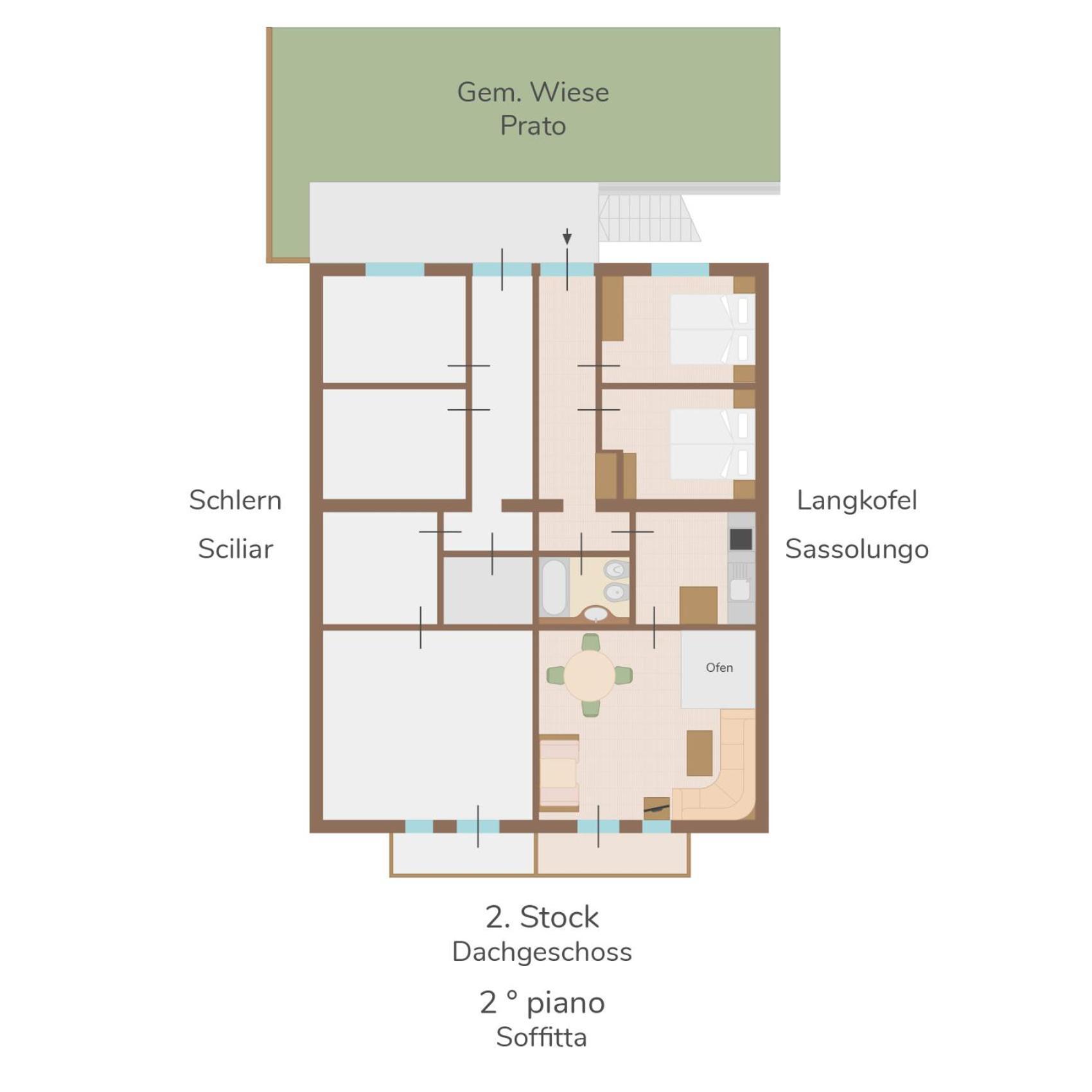 Funtnatsch Apartment Langkofel Laion Luaran gambar